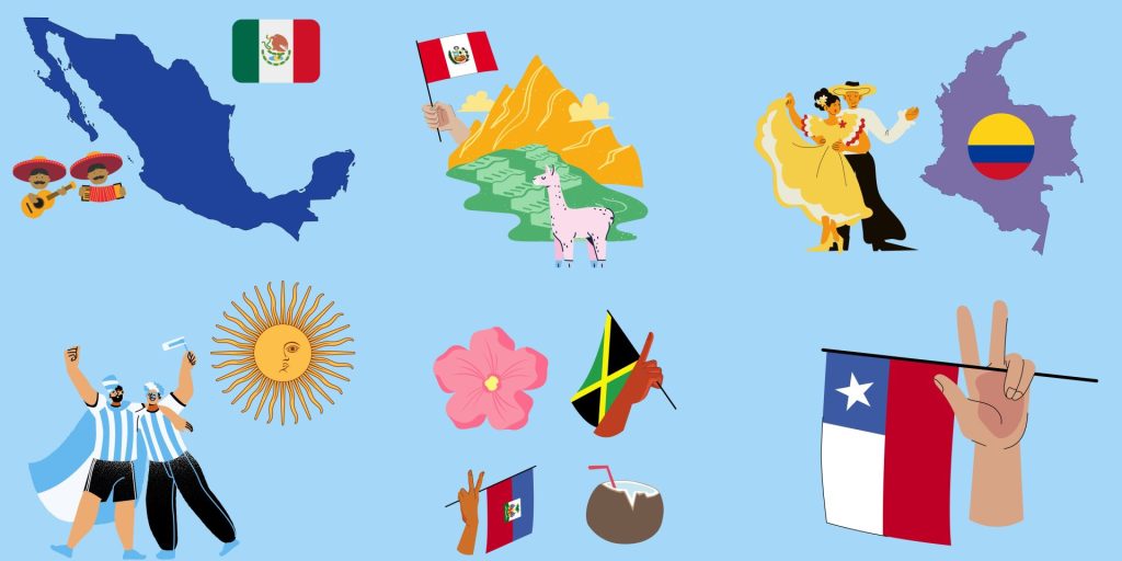 Diversité en Amérique latine : des accents uniques, un vocabulaire varié et un mélange culturel dans l'espagnol régional.