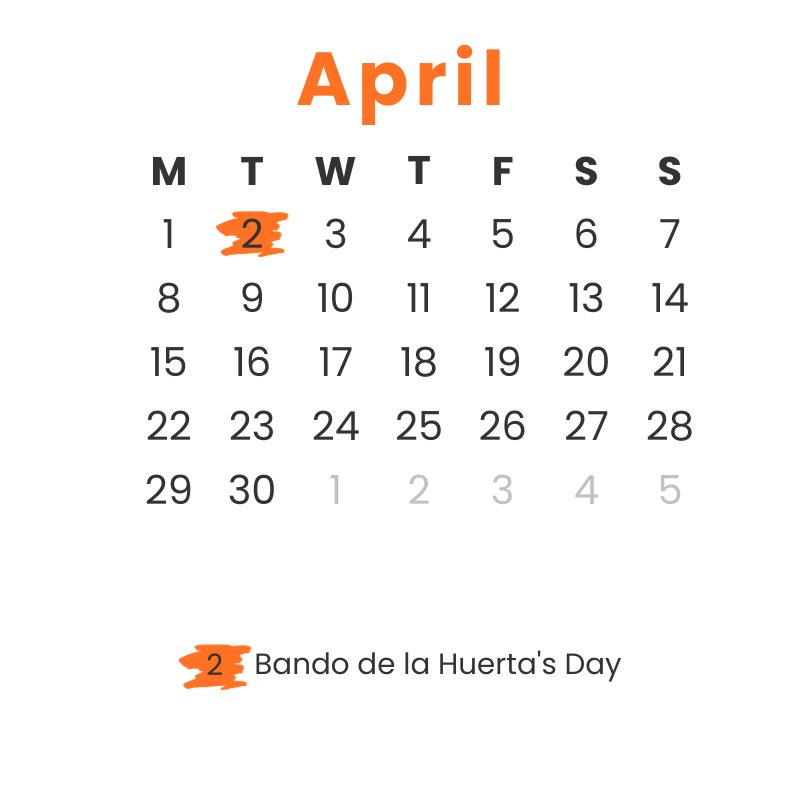 Instituto Hispánico de Murcia - Calendar - April 2024