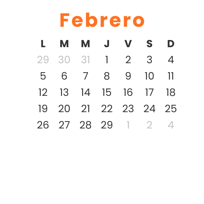 Instituto Hispanico de Murcia - Calendario - Febrero 2024