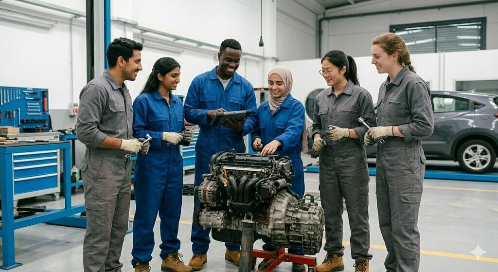 Cours d’espagnol + Technicien supérieur en automobile